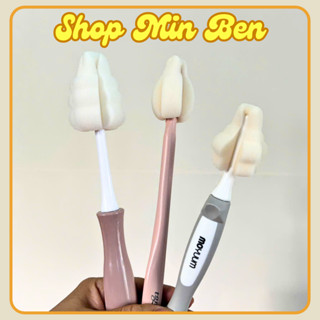   Tách lẻ  Cọ mút xốp bọt biển bình sữa kiêm cọ núm ti Grosmimi The Easy 2 trong 1 