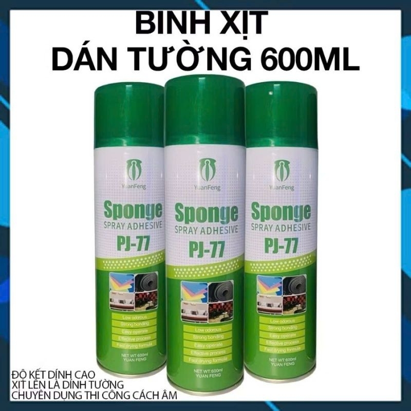 keo xịt Pj77 đa năng keo dán xốp, giấy vải