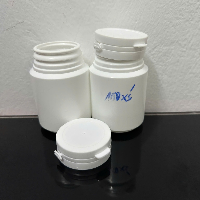 Lọ nhựa 100ml nắp xé (combo 50 lọ), hũ nhựa chiết HDPE 100ml - Hippo Store