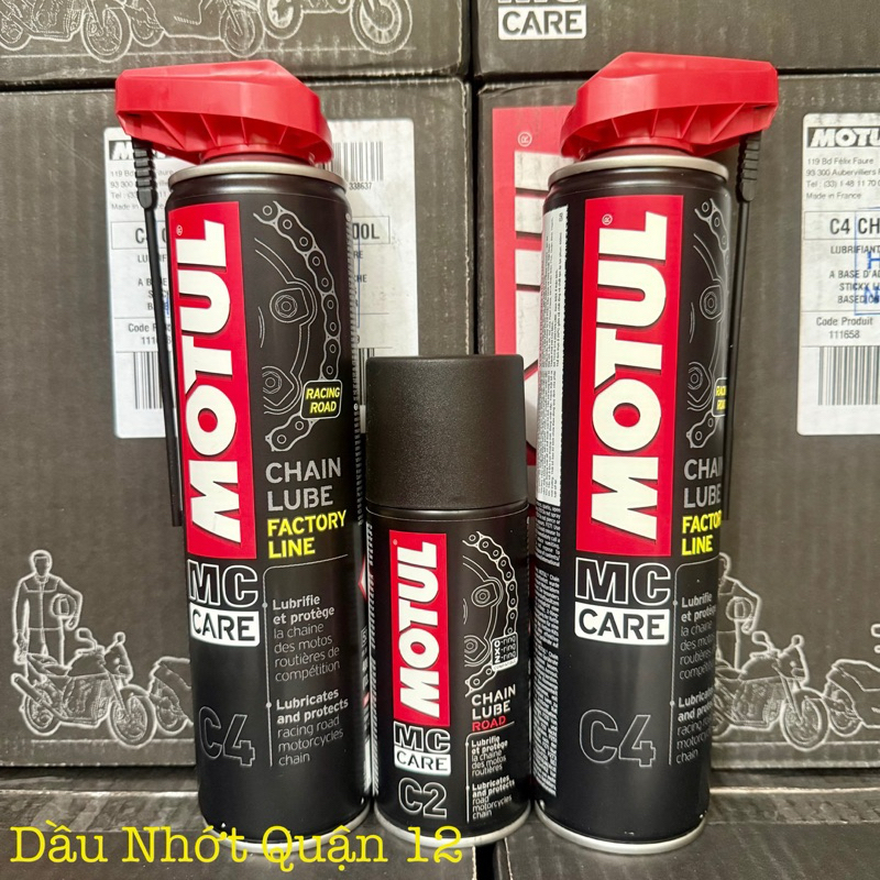 Dưỡng Sên - Bôi Trơn Xích Motul MC Care C2 - C4 Chain Lube Factory Line Racing Road