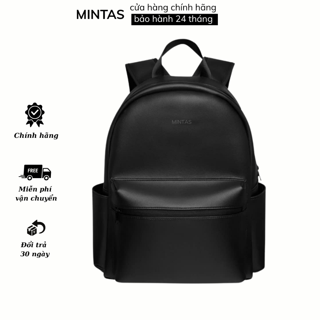 Balo nam nữ da PU dầy dặn chống nước. ba lô đa năng đi học đi làm & du lịch