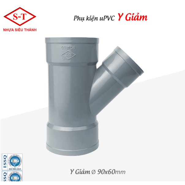 Chữ Y Giảm, Y Rút, Ba Chạc 45 độ Giảm phi 60/42, 60/49, 90/60, 114/60, 114/90mm. Hàng Chính Hãng - N