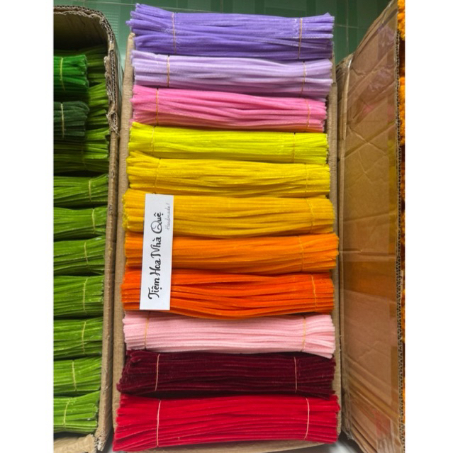 Set 98-100 sợi Kẽm Nhung chuẩn loại 1 lông dầy 7mm ít bụi dùng làm đồ handmade