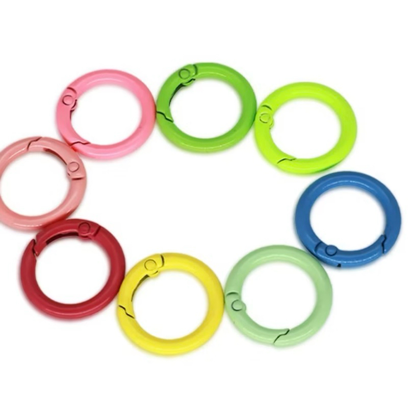 Set 5 khoen tròn,móc càng cua làm móc khoá trang trí