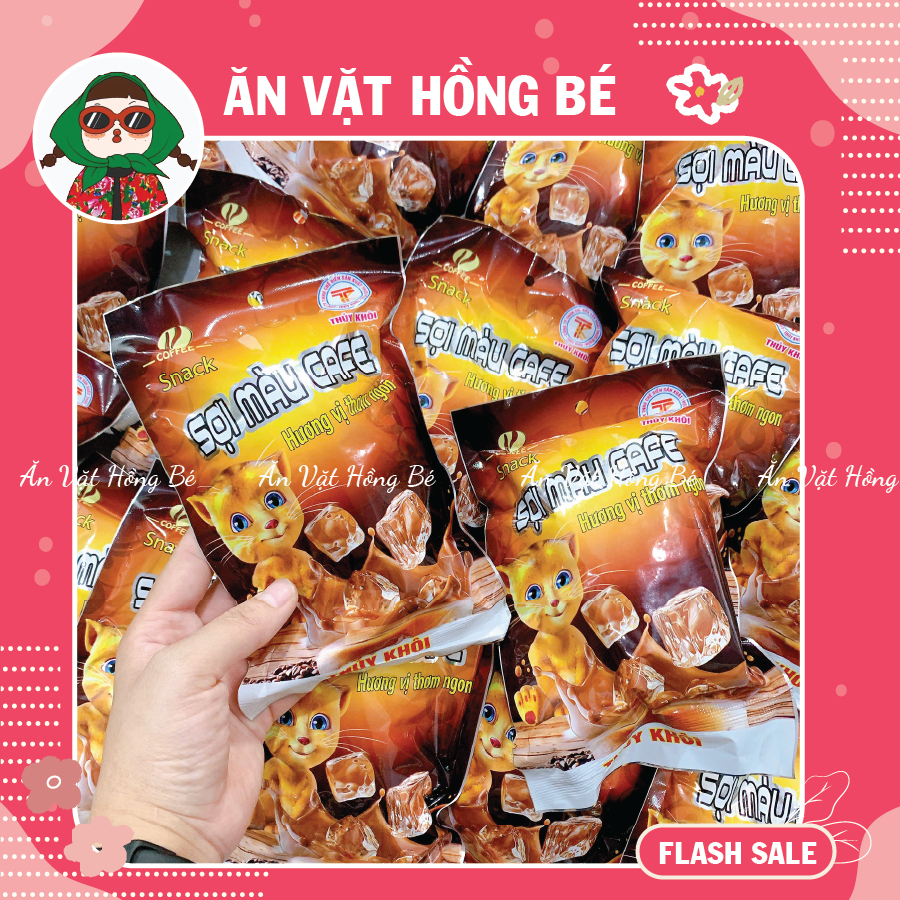 [BỊCH 30 GÓI] Snack Sợi Màu Cafe Tăm Cay Sợi HOT, đồ ăn vặt tuổi thơ, Que Tăm Cay Tuổi Thơ