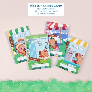   Tặng Bút Máy  Combo 10 Vở 4 Ô Ly 48 Trang Giấy 100gsm Vở 4 Ô Li  CLASSMATE Cao Cấp Dành Cho Bé Tập Viết 
