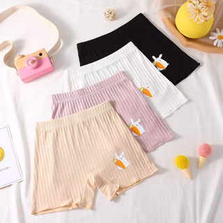 [Thỏ Cà Rốt] Combo 4 Quần chíp Đùi Cotton Tăm Tre Cho Bé Gái, Quần Đùi Bảo Hộ Mặc Trong Váy Cho Bé Gái Lớn Thoáng Mát