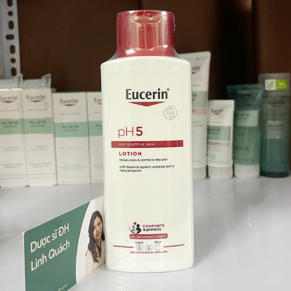 Sữa dưỡng thể cho da khô nhạy cảm Eucerin pH5 Lotion 250ml