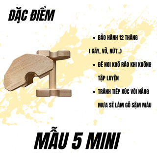  Parallettes Mini Gỗ – Dụng Cụ Tập Tay Hít Đất Planche Cho Nam Nữ 