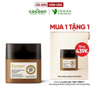 Bigsize - Sữa Kem chống nắng bí đao quang phổ rộng SPF 50 +, PA ++++ Cocoon 50ml mỹ phẩm thuần chay