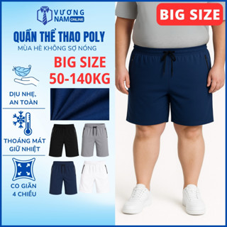Quần BIG SIZE thể thao nam đẹp mặc nhà vải thun lạnh co giãn 4 chiều VNO59