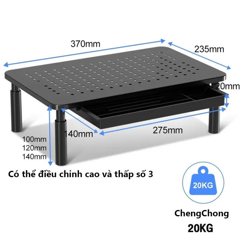 Kệ để máy tính，Hiển thị bộ tăng chiều cao Giá đỡ laptop kệ laptop hỗ trợ tản nhiêt 3 mức điề,có thể điều chỉnh độ cao | BigBuy360 - bigbuy360.vn