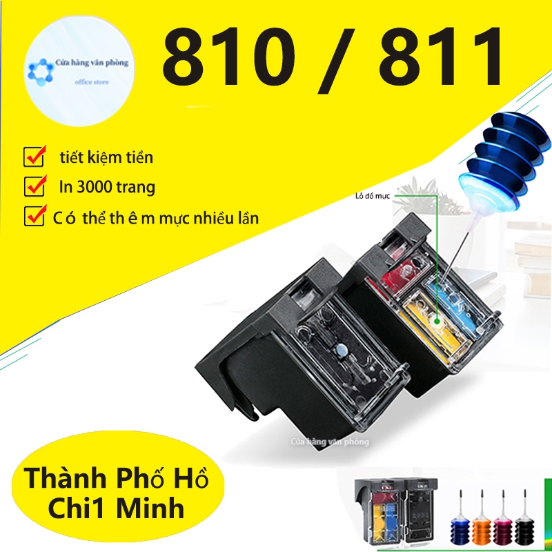 Dành cho hộp mực Canon PG 810 CL 811 PG810 CL811 Dành cho Canon Pixma iP2770 iP2772 MX338 MX347 MX35