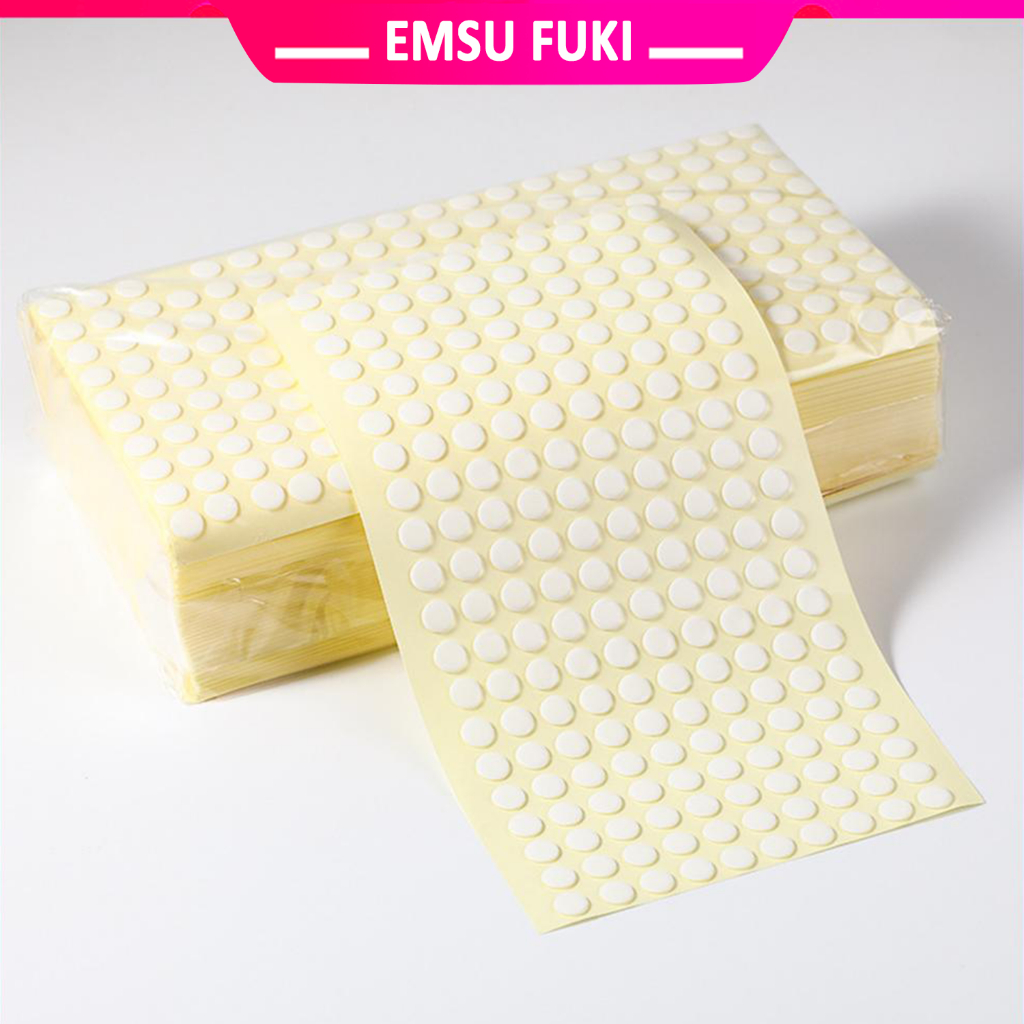 Bộ 1 Tấm băng keo 3m gồm 20 miếng dán keo dính nhỏ silicon hai mặt trong suốt