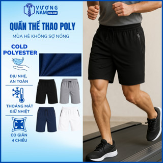 Quần đùi thể thao nam ngắn mặc nhà vải thun lạnh co giãn 4 chiều VNO59
