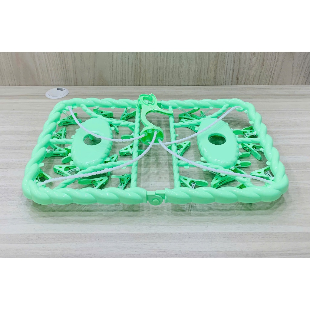 Móc dù vuông xếp xoắn, móc dù phơi quần áo Hằng Sao Sáng