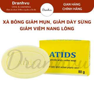 (COMBO 3 HỘP) - ATIDS Xà Phòng Tắm Giảm Mụn Lưng Body, da dầu, da dày sừng, viêm nang lông ATIDS Soap Bar 80g