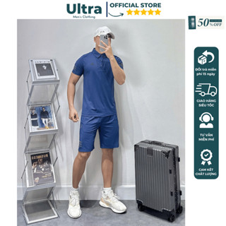 Đồ bộ Adidas cao cấp mùa hè chất mát chuẩn phom xịn đẹp Ultra UH5-T517 Bộ thể thao nam cộc tay thun lạnh mùa hè 2025