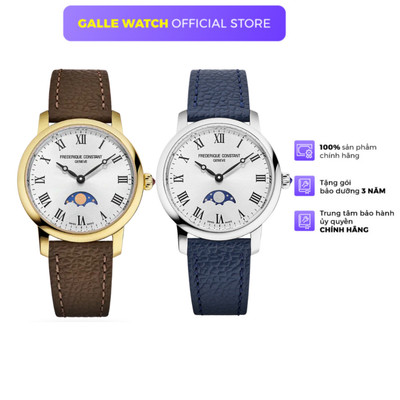 Đồng hồ nữ Frederique Constant FC-206RS1S5 Moonphase mặt kính Sapphire chống xước, khung viền thép không gỉ chắc chắn