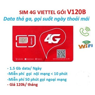  Sim 4G VIETTEL SẴN SỬ DỤNG LUON TỐC ĐỘ CAO NGHE GỌI FREE CẢ THÁNG ĐĂNG KÍ GÓI V90B V120B 