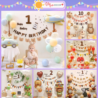 Tổng hợp các set bóng trang trí sinh nhật siêu dễ thương cho bé trai bé gái, set bong bóng bay happy birthday