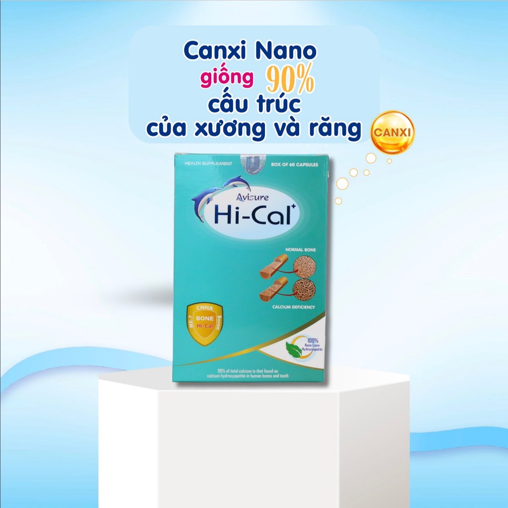Canxi cho bà bầu Avisure Hical canxi hữu cơ cho bà bầu và sau sinh