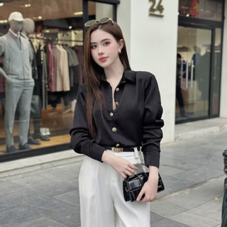 Sơ mi nữ cao cấp- chất lụa nhật dày dặn ( ảnh thật cận chất)