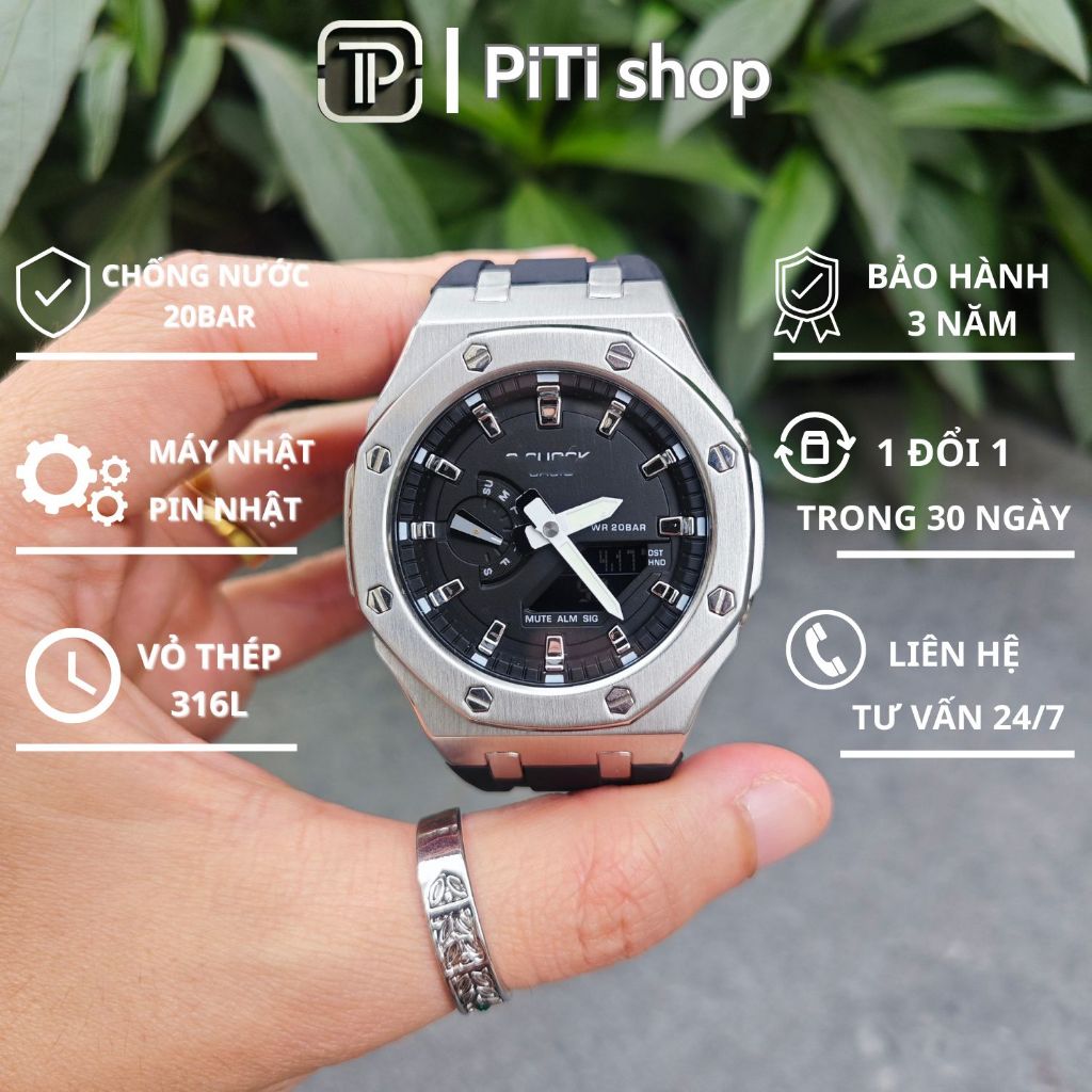 MÁY NHẬT - Đồng hồ nam Gờ-sốc ga2100 phiên bản custom AP sang trọng