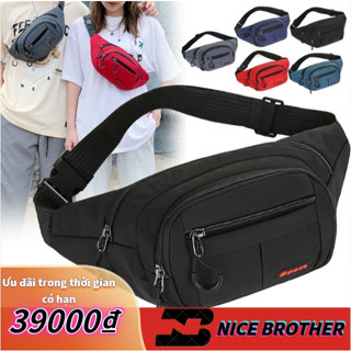 Túi đeo hông vải dù chống thấm nước, túi đeo chéo phù hợp cho thể thao và dễ dàng mang theo