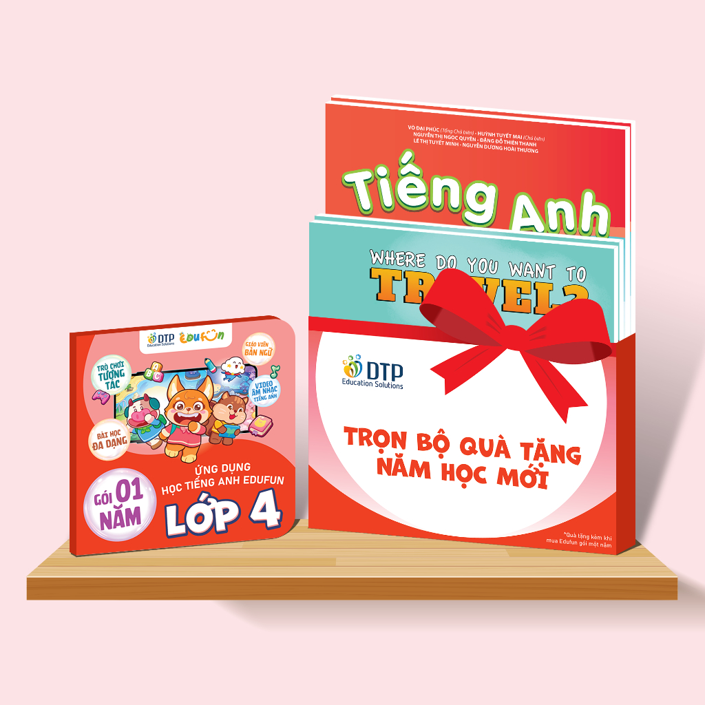 E-voucher - Gói Edufun Premium lớp 4 + [Bộ quà tặng SGK i-Learn smart start + 2 truyện đọc] - Dtpboo