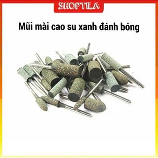 Mũi mài cao su xanh đánh bóng (5 cái)