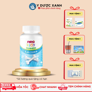 Mua [Chính Hãng] Kẹo Dẻo NEO KIDS GUMMIES K2ALCIUM+, 60 viên, Bổ sung canxi cho bé - Y Dược Xanh