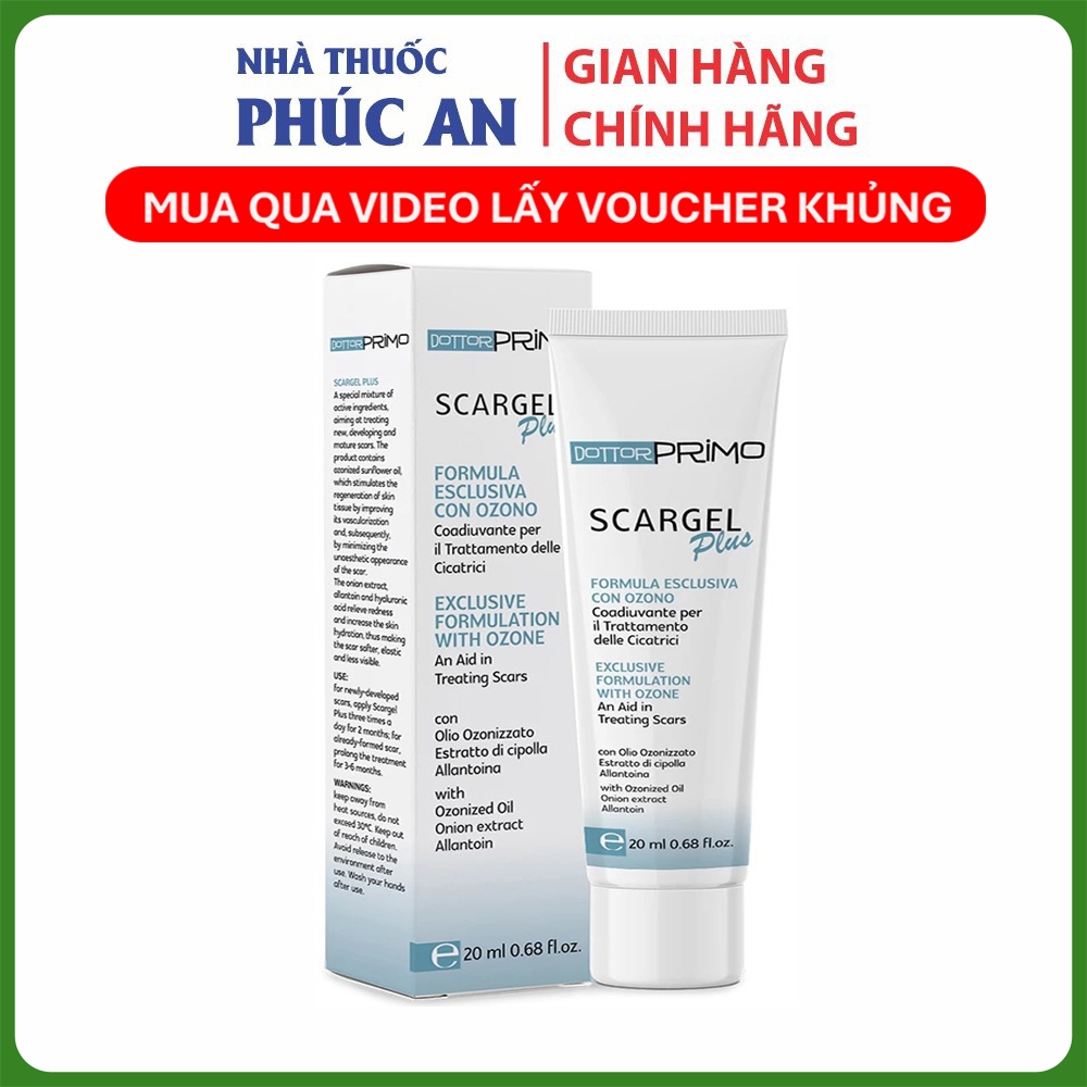 Kem hỗ trợ làm mờ sẹo DottorPrimo Scargel Plus tuýp 10ml - dùng được khi vết thương còn ướt