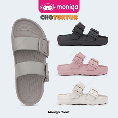 Dép nữ Thái Lan đế cao thời trang siêu nhẹ êm quai nút khóa điều chỉnh Moniga MNG TOAST