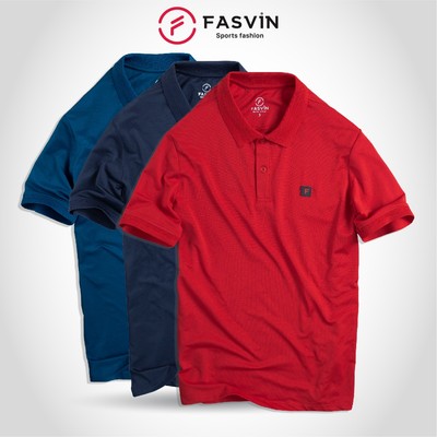 Áo Polo Nam Fasvin PL20245.HN Chất Liệu Vải Coolmax Co Giãn Thoáng Mát Thoải Mái