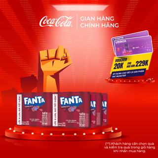 Thùng/Lốc 24 Lon Nước Ngọt Giải Khát Có Gas Fanta Xá Xị 320ml/Lon Coca-Cola Official Store