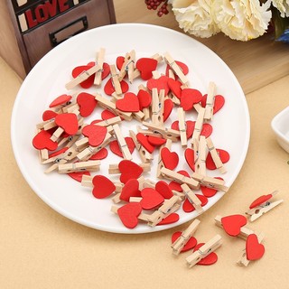 Combo 10 kẹp trái tim D98 hình trái tim đỏ 3cm xinh xắn MARD98
