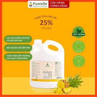 Nước rửa chén hữu cơ FUWA3E enzyme sinh học dứa 3.8L – Rửa chén ăn dặm, an toàn da tay