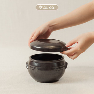  Hũ Gia Vị Gốm Muối Dưa Cà Có Nắp Đậy TRẠI CÁ HOME Đồ Gia Dụng Nhà Bếp Hàng Thủ Công Nhiều Cỡ 