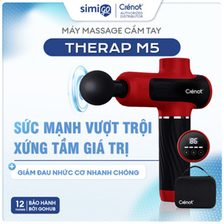  Máy massage cầm tay Crenot Therap M5 súng mát xa gun mini máy đấm lưng cây massage cổ vai gáy chân toàn thân 