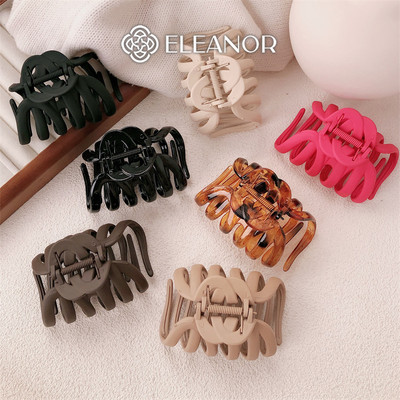 Kẹp tóc nữ càng cua Eleanor Accessories thiết kế lượn sóng đa dạng màu sắc phụ kiện tóc 9730