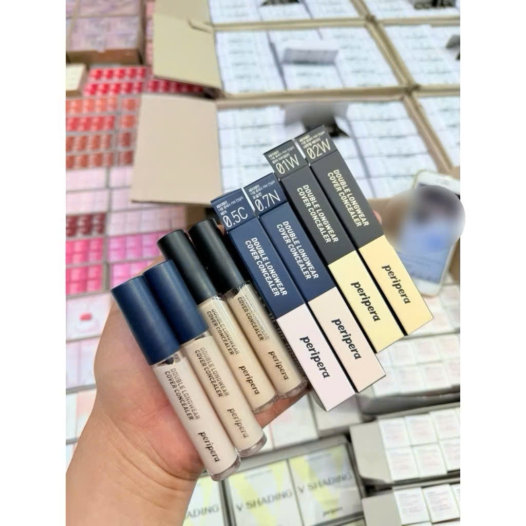 Kem Che Khuyết Điểm PERIPERA Double Longwear Cover Concealer 5.5g