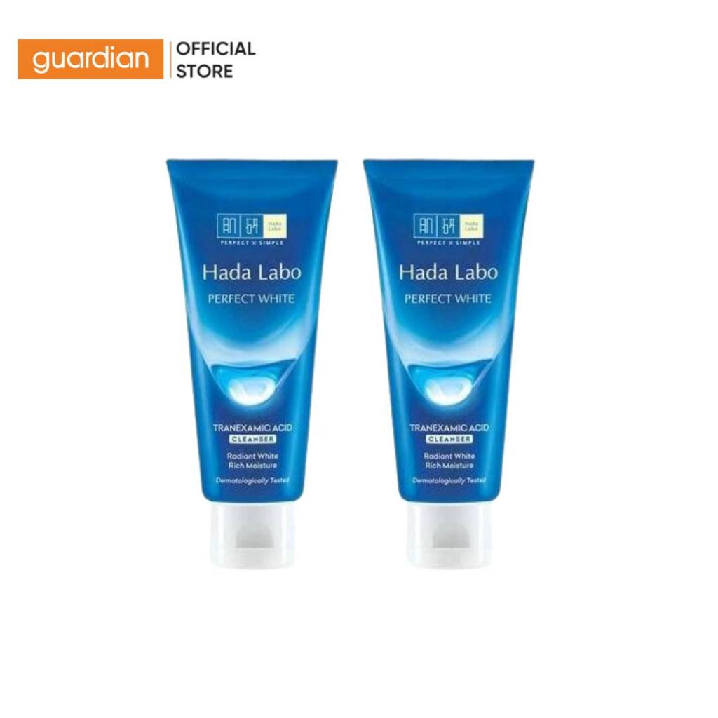 Combo 2 Kem Rửa Mặt Giúp Dưỡng Sáng Perfect White Cleanser Hada Labo 80Gr