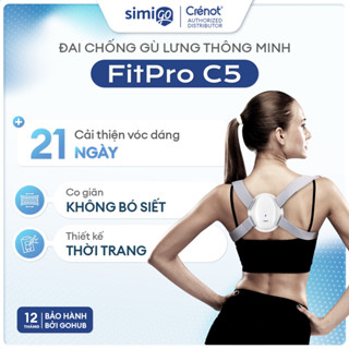 Đai chống gù lưng thông minh Crenot FitPro C5 đai đeo chỉnh gù lưng cho trẻ em nam nữ người lớn có cảm biến nhắc nhở