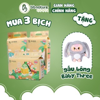 (Combo quà) 3 Bịch Tã/bỉm BB Nature Care Plus tinh chất nha đam đủ size cho bé từ 4-30KG