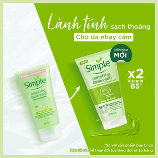 Sữa Rửa Mặt Simple UK 150ml Chính Hãng