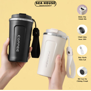  Bình Giữ Nhiệt Cốc Giữ Nhiệt Coffee 510ml Giữ Nóng Lạnh 6-12h,Miệng Ly Dày Đế Cao Su Chống Trượt 
