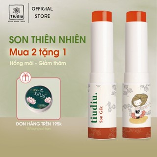  Son Gấc Dưỡng Môi Hồng Giảm Thâm Xóa Nhòa Nếp Nhăn Môi Thành Phần Tự Nhiên An Toàn TiuDiu 3,6g 