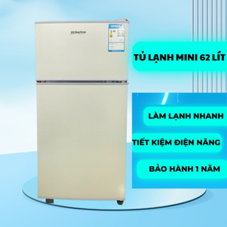  Tủ lạnh mini 62 lít ,tủ lạnh mini có 2 ngăn đá làm lạnh nhanh ,tiết kiệm điện hàng mới nhập khẩu chính hãng 