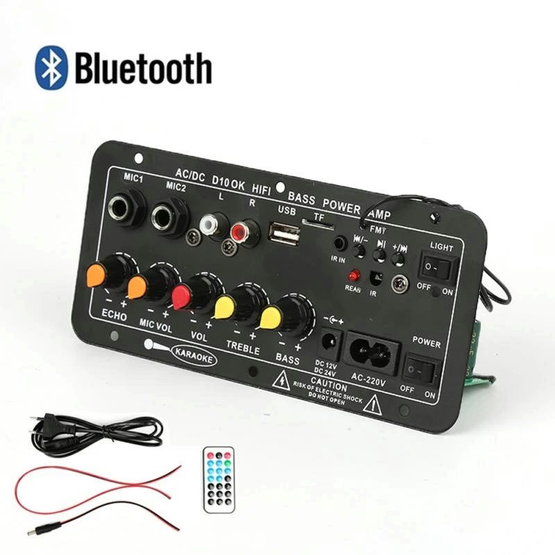 Bảng khuếch đại âm thanh-Bảng Mạch Khuếch Điện Kỹ Thuật Số Loa siêu trầm D10 + Bluetooth 5.0
